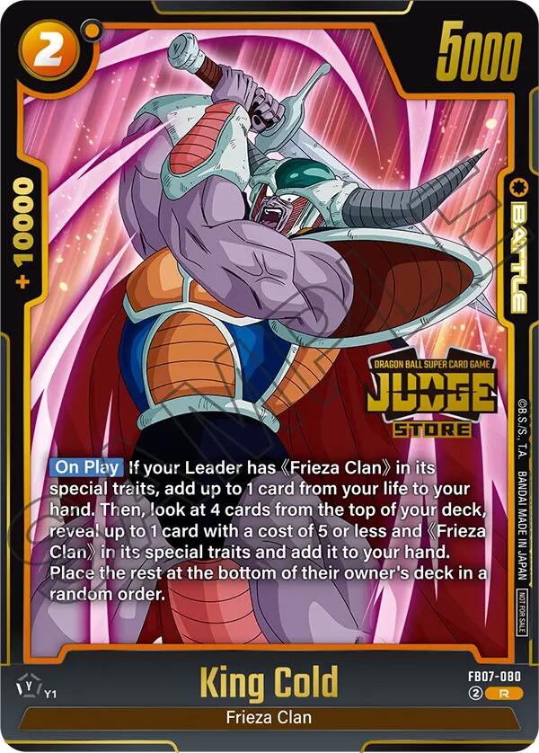 King Cold (Judge Pack (Store Judge) 05) [Fusion World Tournament Cards] | Devastation Store