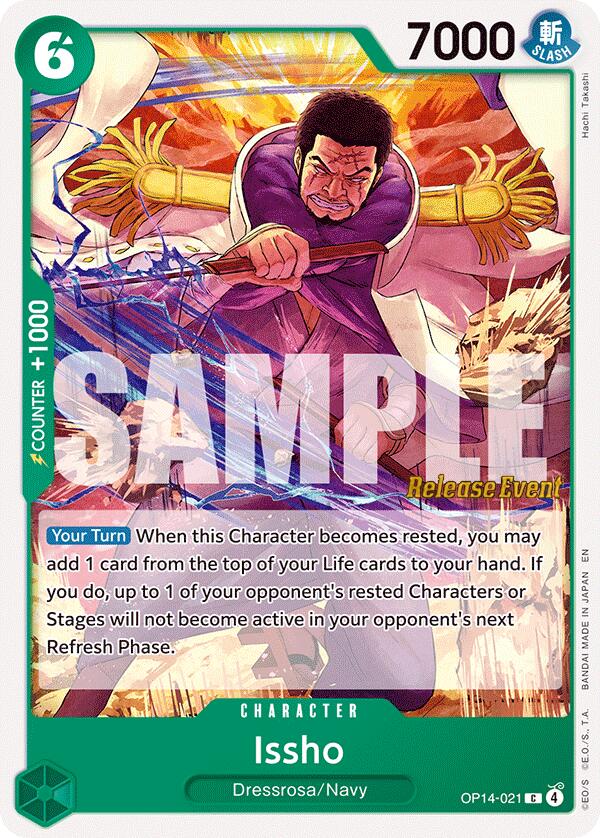 Issho (OP14-021) [The Azure Sea's Seven Release Event Cards] | Devastation Store