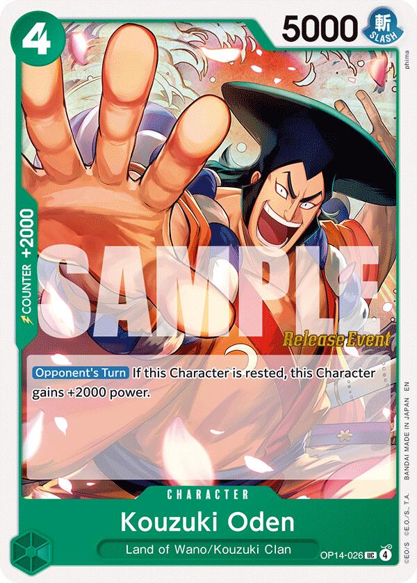Kouzuki Oden [The Azure Sea's Seven Release Event Cards] | Devastation Store