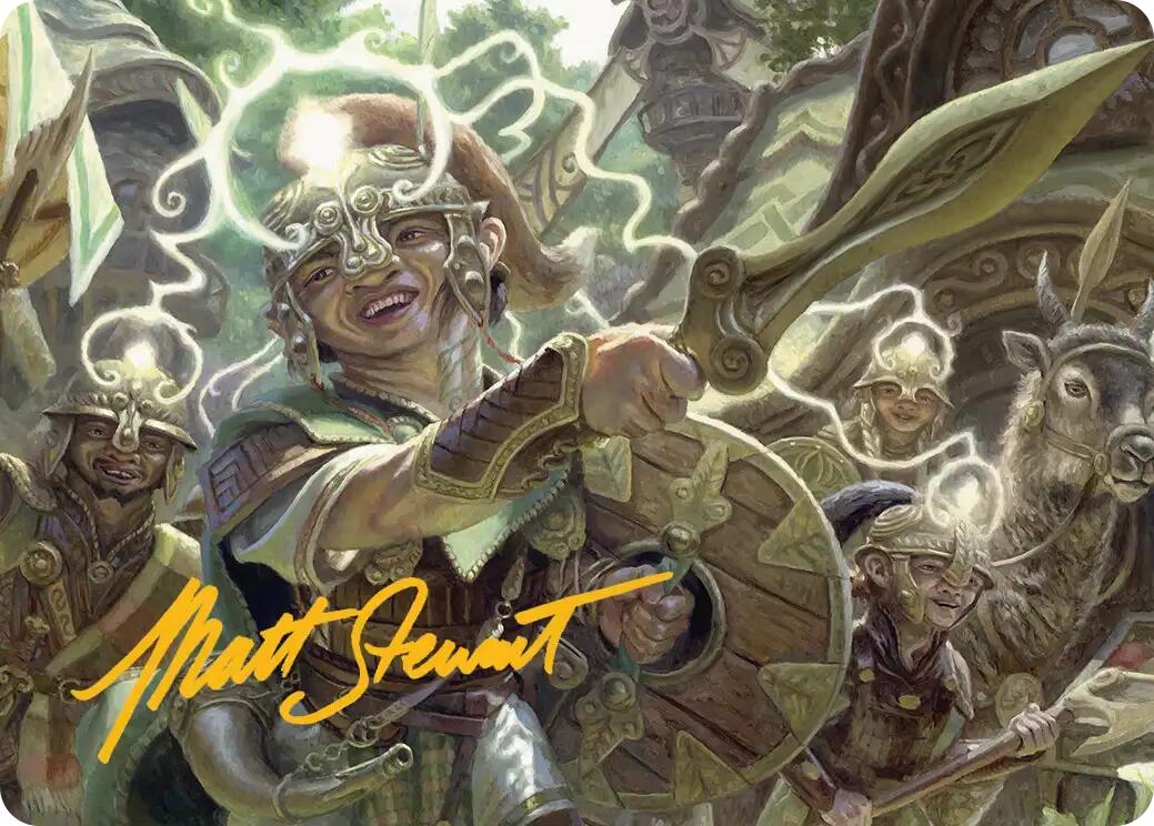 Thoughtweft Lieutenant Art Card (Gold-Stamped Signature) [Lorwyn Eclipsed Art Series] | Devastation Store