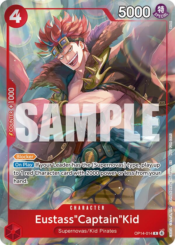 Eustass"Captain"Kid (OP14-014) (Dash Pack) [The Azure Sea's Seven] | Devastation Store