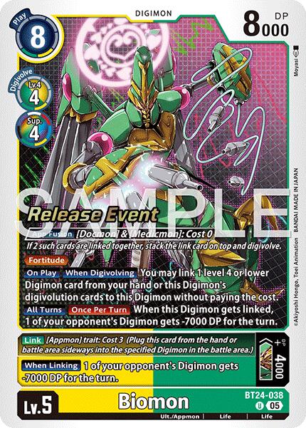 Biomon [BT24-038] [Time Stranger Release Events Cards] | Devastation Store