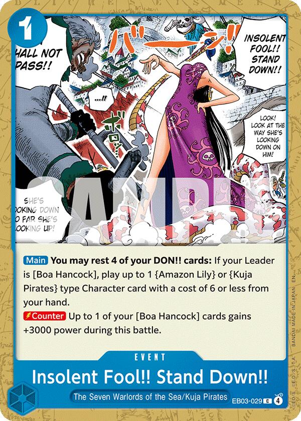 Insolent Fool!! Stand Down!! [Extra Booster: One Piece Heroines Edition] | Devastation Store