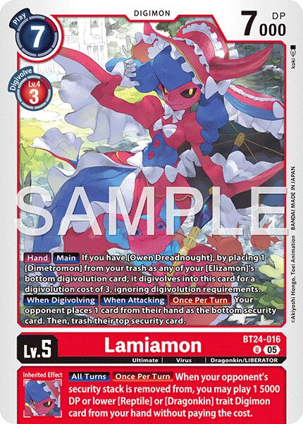Lamiamon [BT24-016] [Time Stranger] | Devastation Store