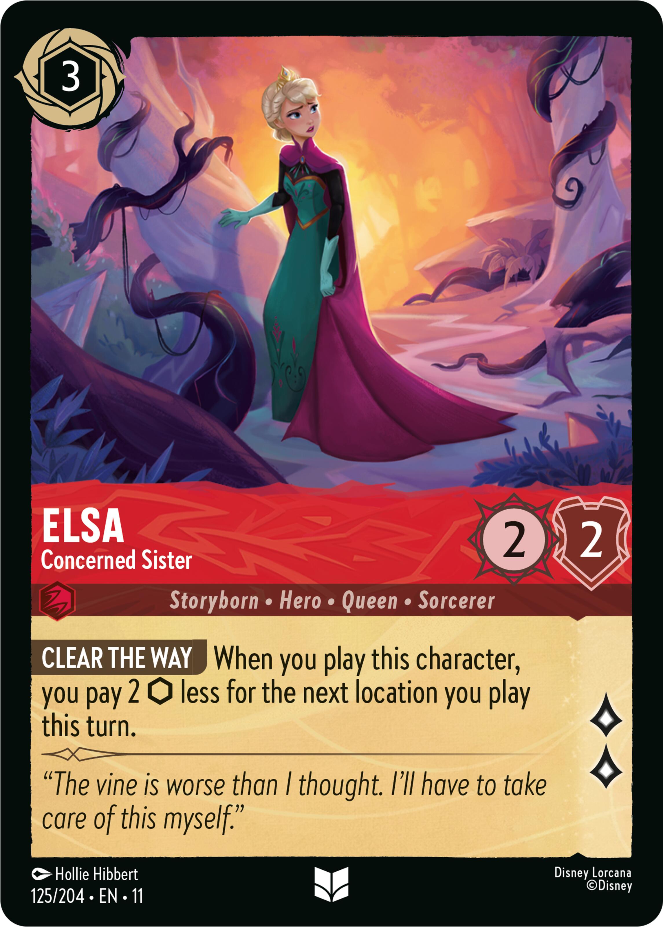 Elsa - Concerned Sister (125/204) [Winterspell] | Devastation Store