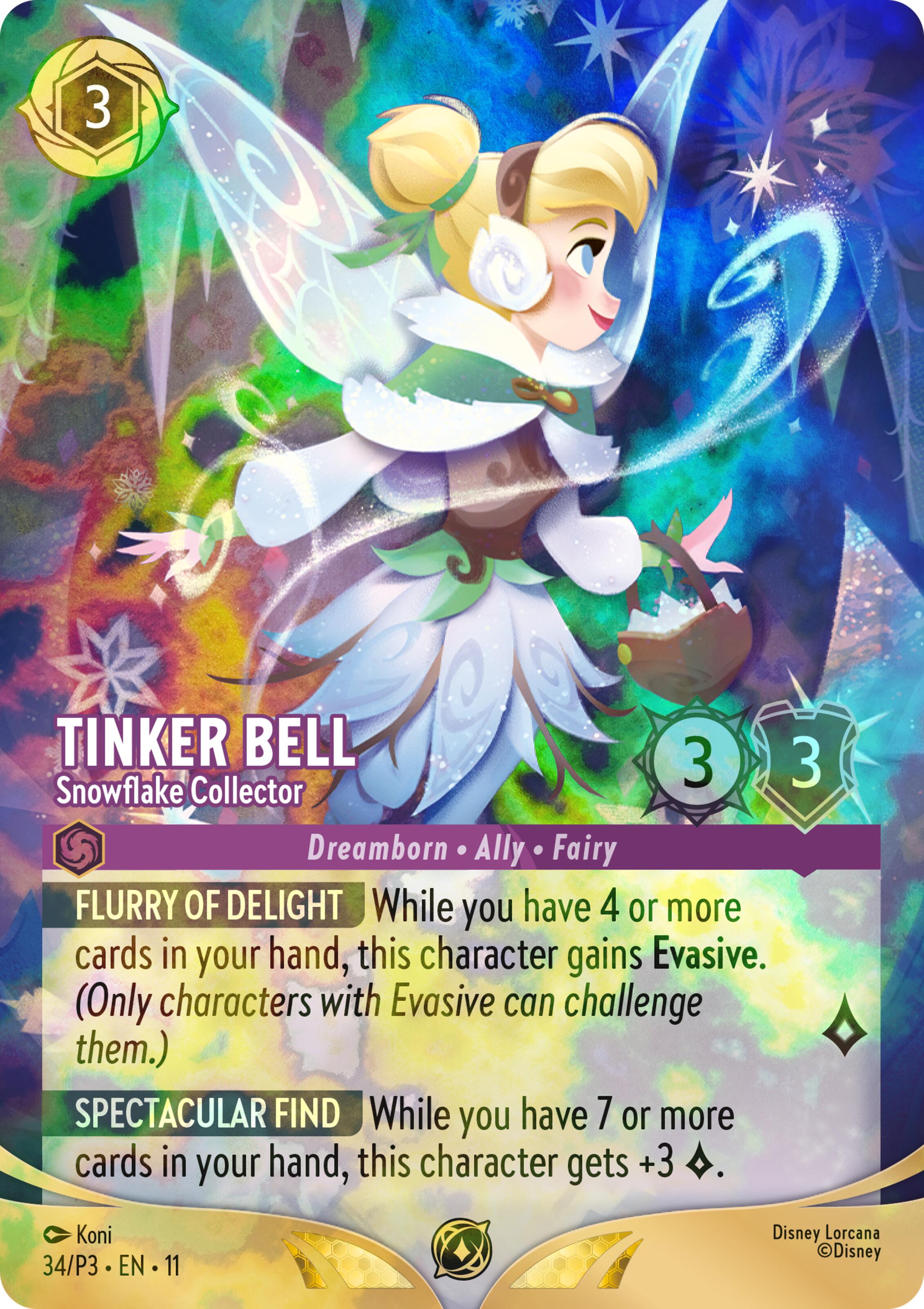 Tinker Bell - Snowflake Collector (Store Championship) (34) [Promo Cards] | Devastation Store