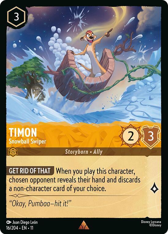 Timon - Snowball Swiper (16/204) [Winterspell] | Devastation Store