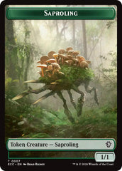 Saproling // Poison Counter Double-Sided Token [Lorwyn Eclipsed Tokens] | Devastation Store