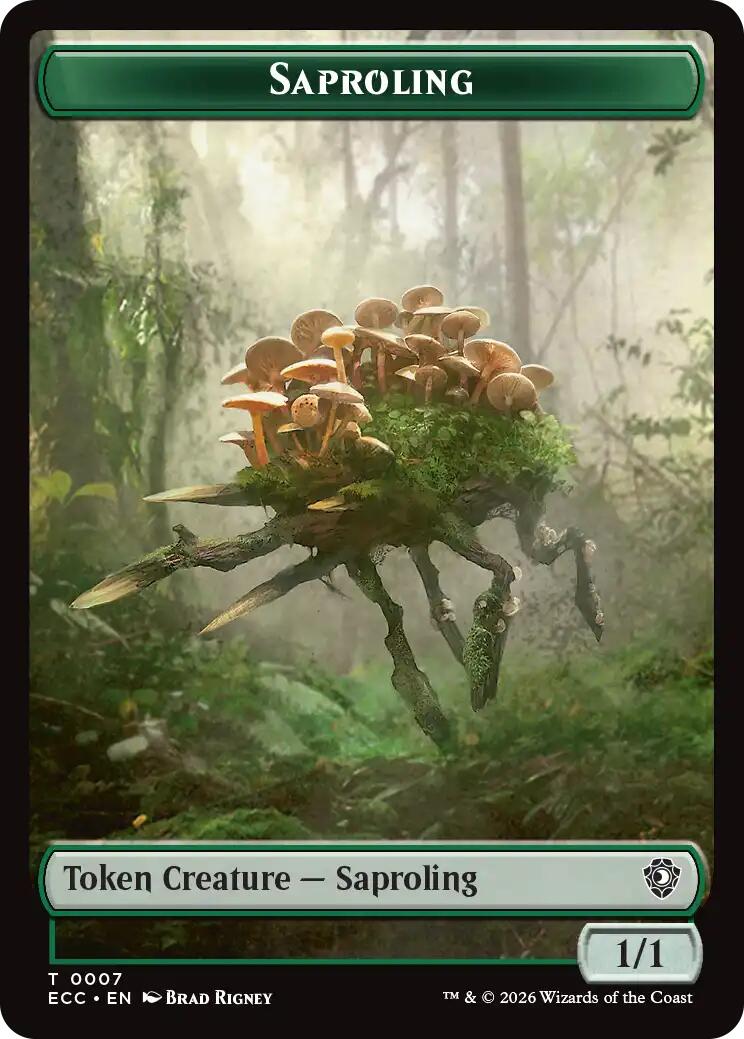 Saproling // Scarecrow Double-Sided Token [Lorwyn Eclipsed Tokens] | Devastation Store