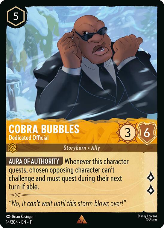 Cobra Bubbles - Dedicated Official (14/204) [Winterspell] | Devastation Store