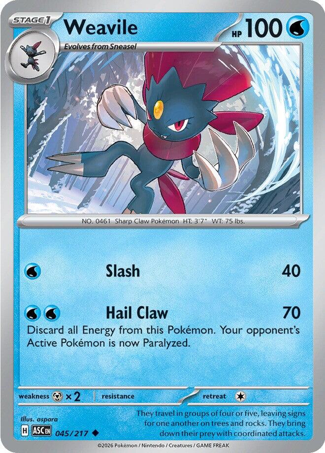 Weavile (045/217) [Mega Evolution: Ascended Heroes] | Devastation Store