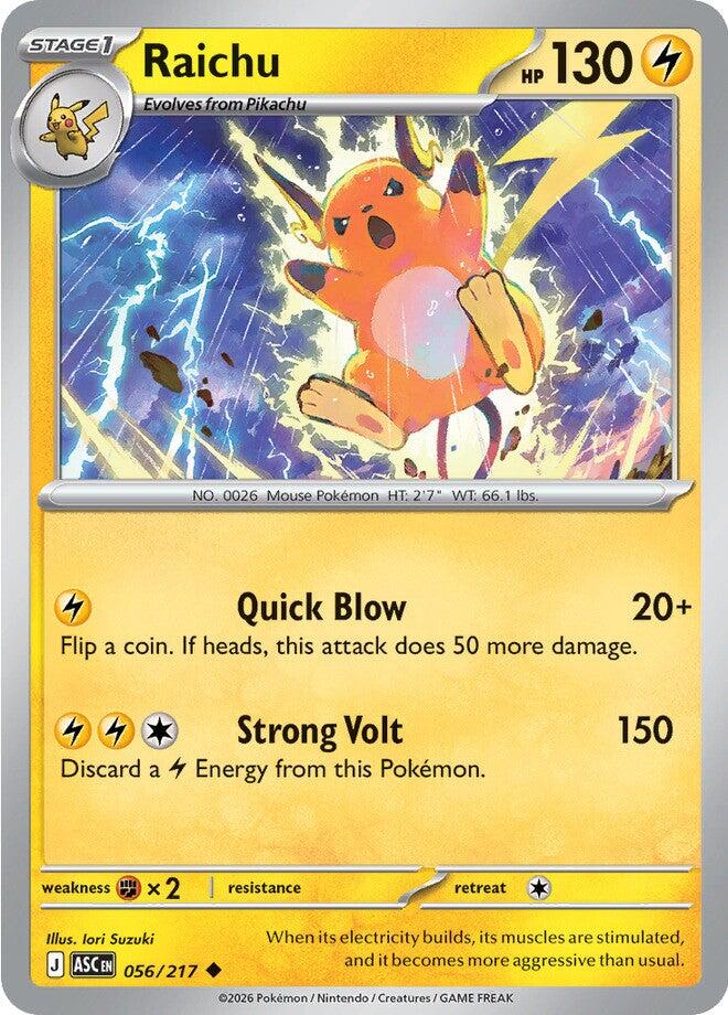 Raichu (056/217) [Mega Evolution: Ascended Heroes] | Devastation Store