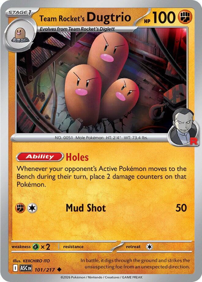 Team Rocket's Dugtrio (101/217) [Mega Evolution: Ascended Heroes] | Devastation Store