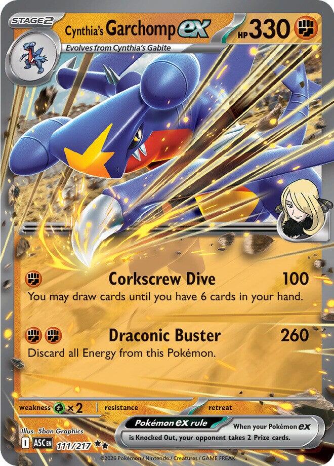 Cynthia's Garchomp ex (111/217) [Mega Evolution: Ascended Heroes] | Devastation Store