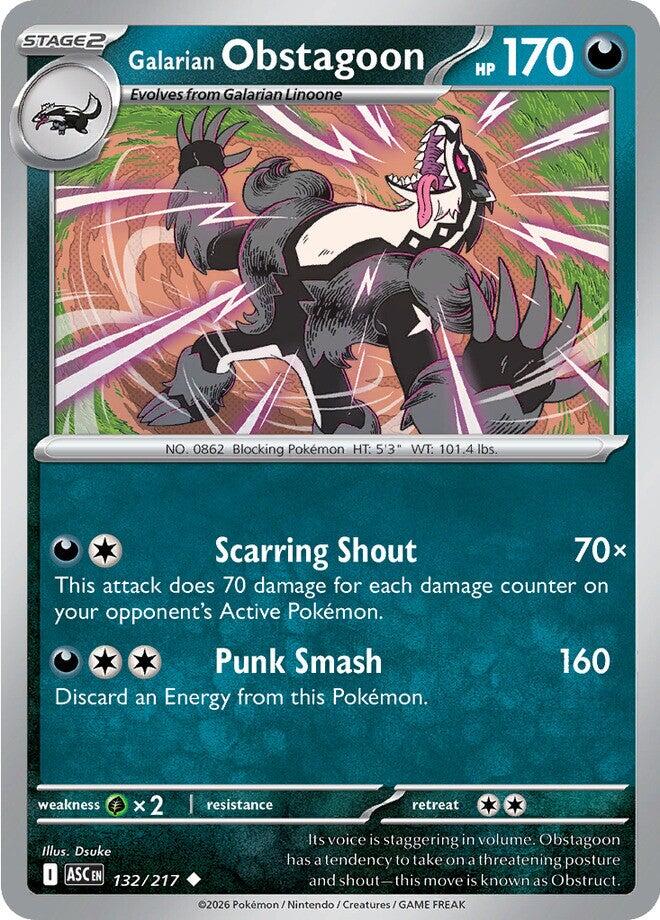 Galarian Obstagoon (132/217) [Mega Evolution: Ascended Heroes] | Devastation Store