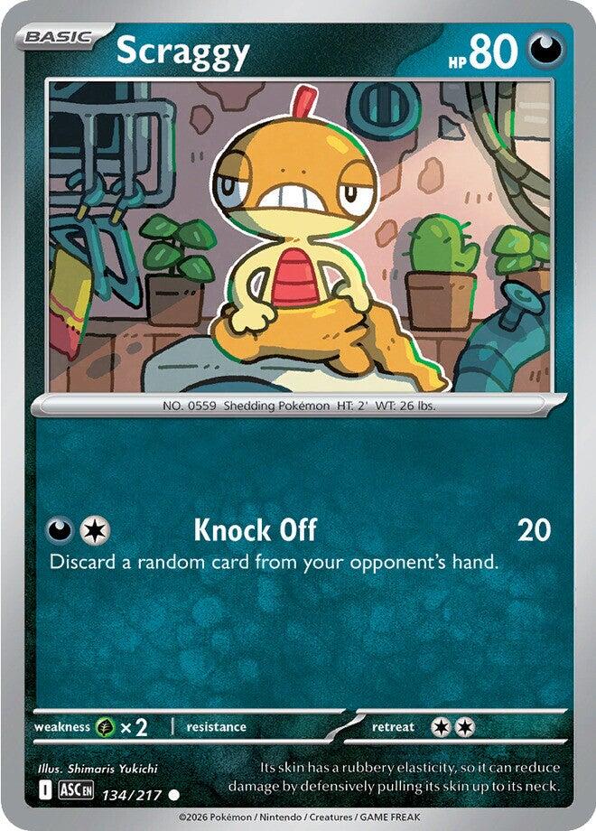 Scraggy (134/217) [Mega Evolution: Ascended Heroes] | Devastation Store
