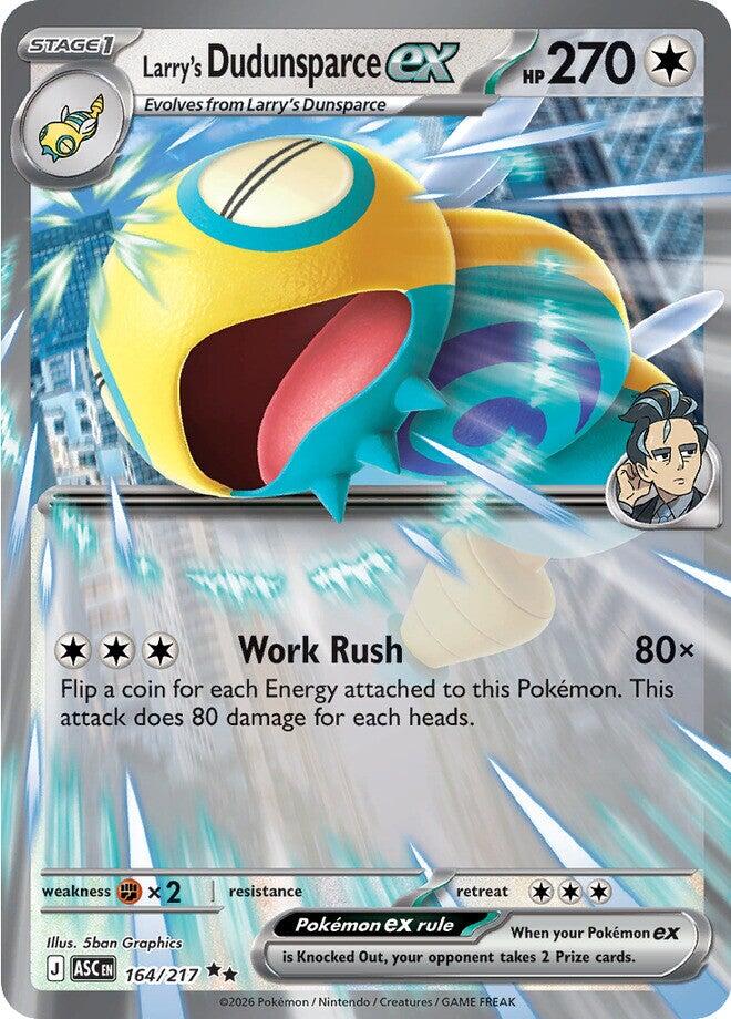 Larry's Dudunsparce ex (164/217) [Mega Evolution: Ascended Heroes] | Devastation Store