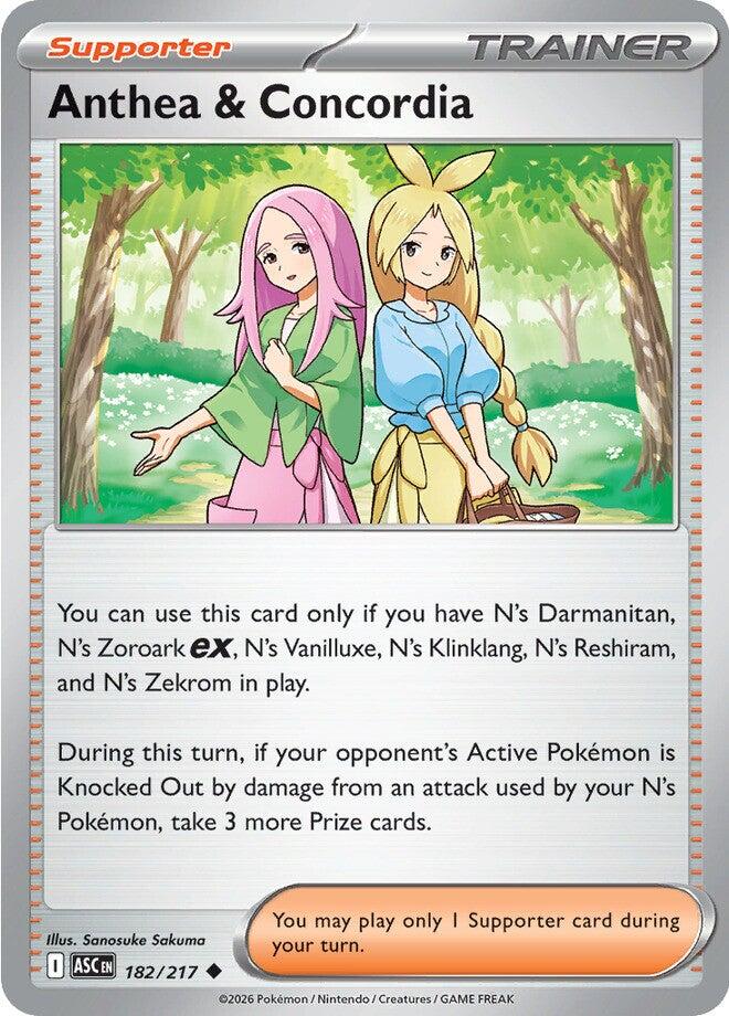 Anthea & Concordia (182/217) (Reverse Holo) [Mega Evolution: Ascended Heroes] | Devastation Store