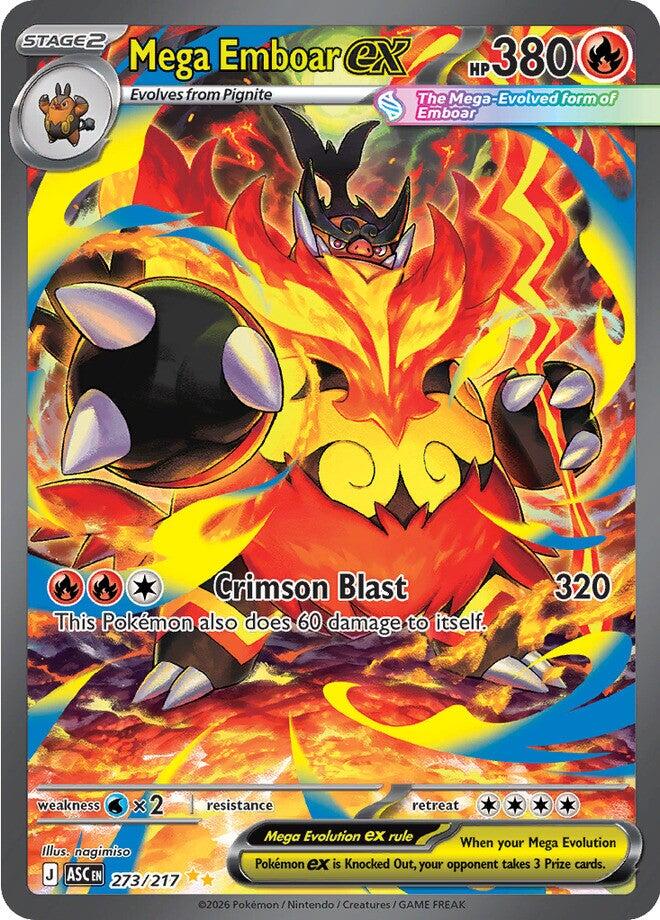 Mega Emboar ex (273/217) [Mega Evolution: Ascended Heroes] | Devastation Store