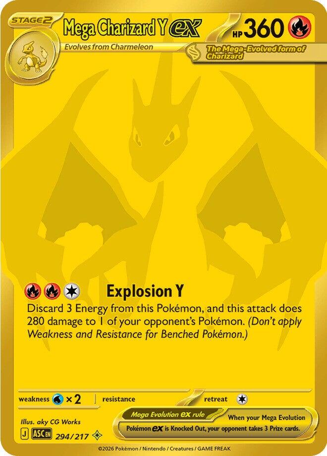 Mega Charizard Y ex (294/217) [Mega Evolution: Ascended Heroes] | Devastation Store