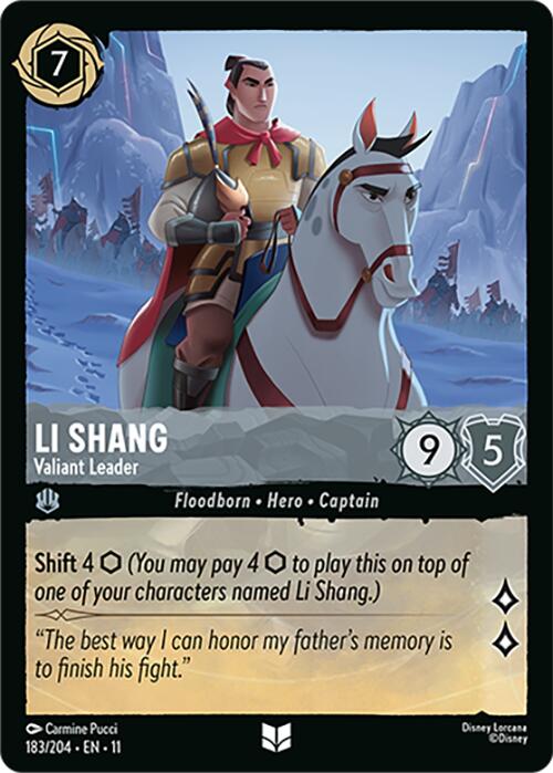 Li Shang - Valiant Leader (183/204) [Winterspell] | Devastation Store