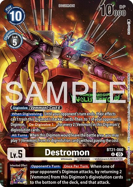 Destromon [BT21-060] (Evolution Cup 2026 Vol. 1 Participant) [World Convergence] | Devastation Store