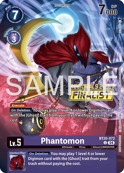 Phantomon [BT20-072] (Regionals 26-27 Season 1 Finalist) [Release Special Booster Ver.2.5 Promos] | Devastation Store