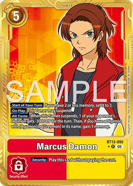 Marcus Damon [BT13-095] (Alternate Art) [Advanced Booster Digimon Generation] | Devastation Store