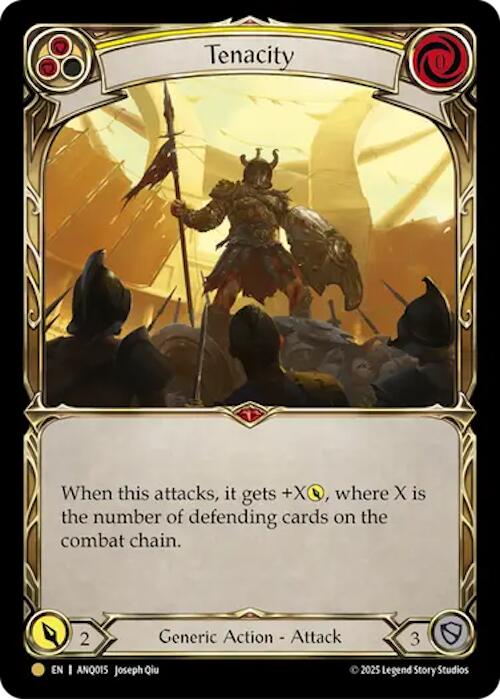 Tenacity (Yellow) (Gold) [ANQ015] (Compendium of Rathe - Antiquity Pack) - Devastation Store | Devastation Store