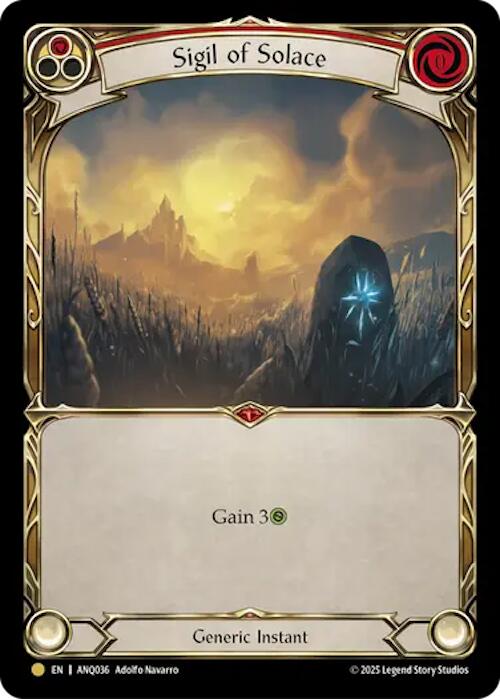 Sigil Of Solace (Red) (Gold) [ANQ036] (Compendium of Rathe - Antiquity Pack) - Devastation Store | Devastation Store