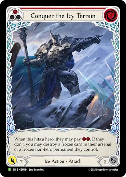 Conquer The Icy Terrain [GEM134] (GEM Pack 4)  Rainbow Foil - Devastation Store | Devastation Store