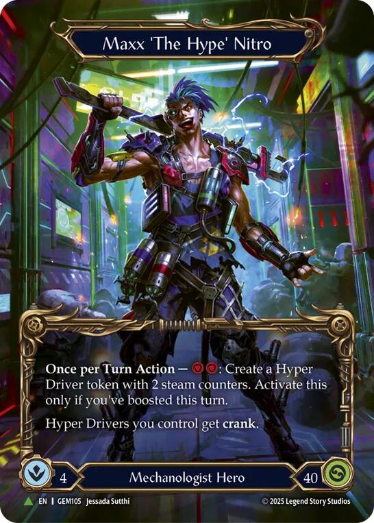 Maxx 'The Hype' Nitro [GEM105] (GEM Pack 4)  Cold Foil - Devastation Store | Devastation Store