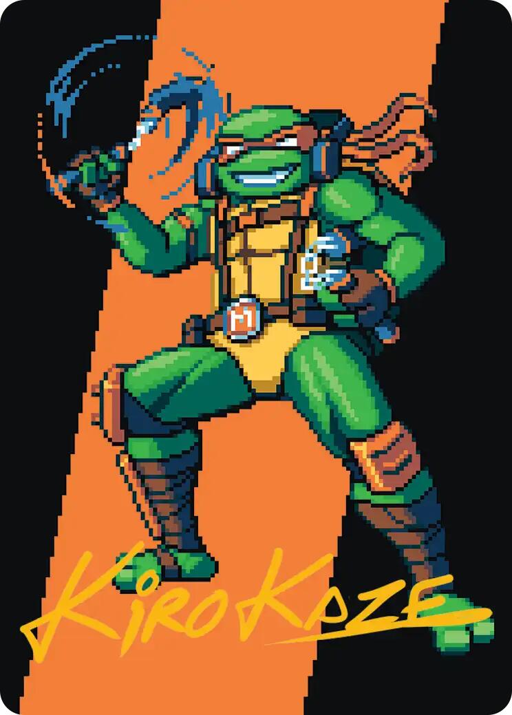 Michelangelo, the Heart Art Card (Gold-Stamped Signature) [Teenage Mutant Ninja Turtles Art Series] | Devastation Store