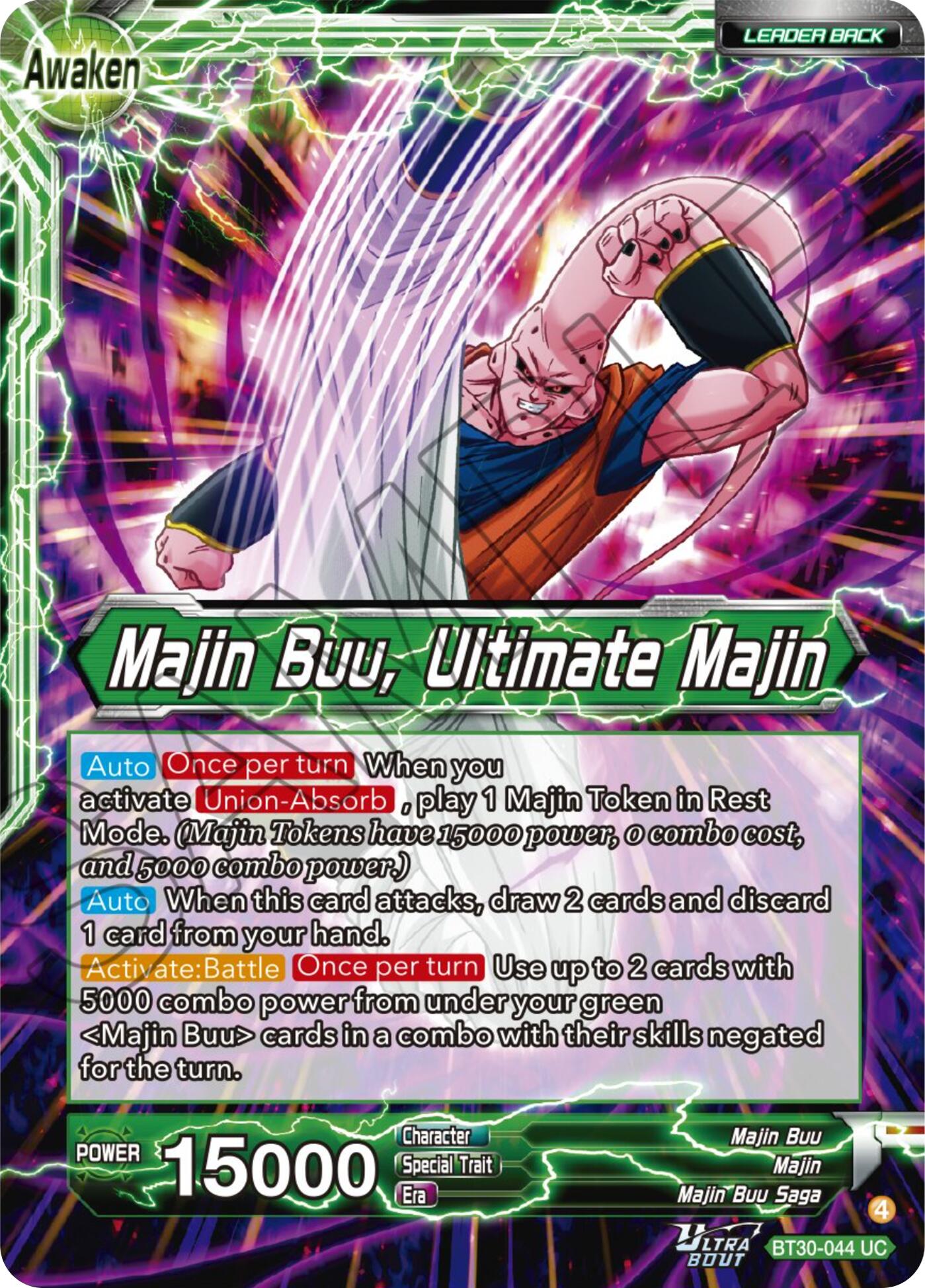 Majin Buu // Majin Buu, Ultimate Majin (BT30-044) [Three Glorious Fighters] | Devastation Store