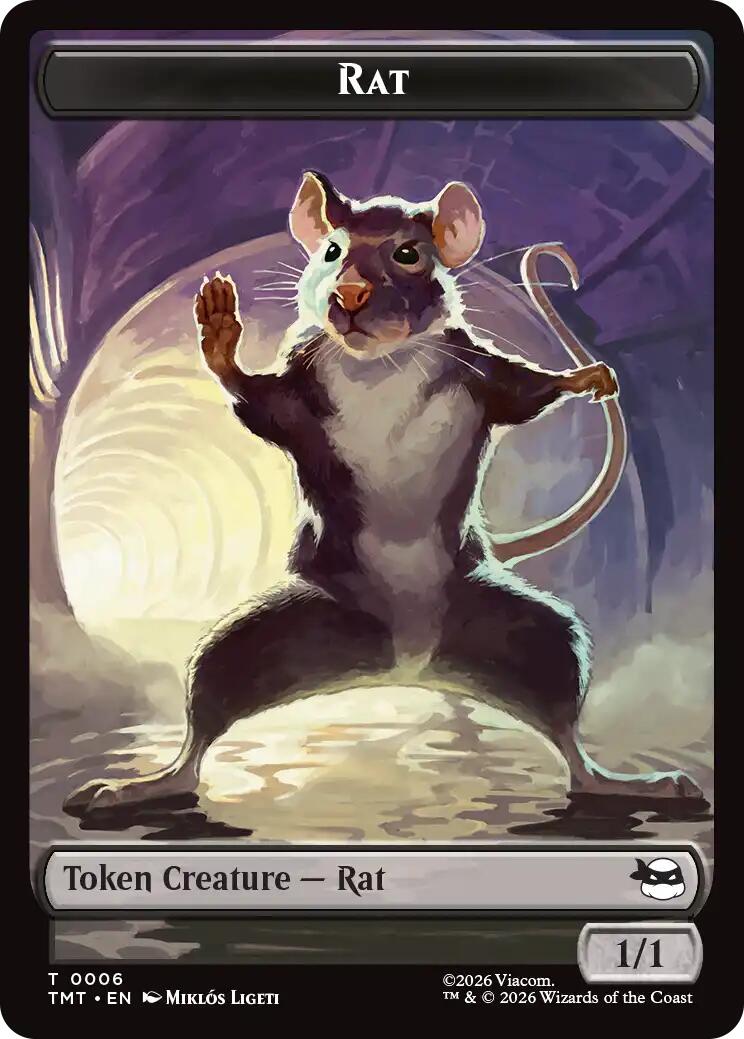 Rat // Food Double-Sided Token [Teenage Mutant Ninja Turtles Tokens] | Devastation Store