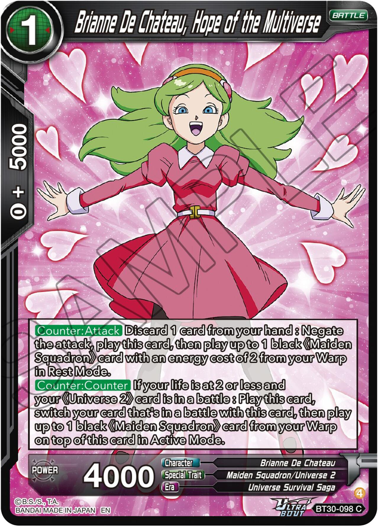 Brianne De Chateau, Hope of the Multiverse (BT30-098) [Three Glorious Fighters] | Devastation Store