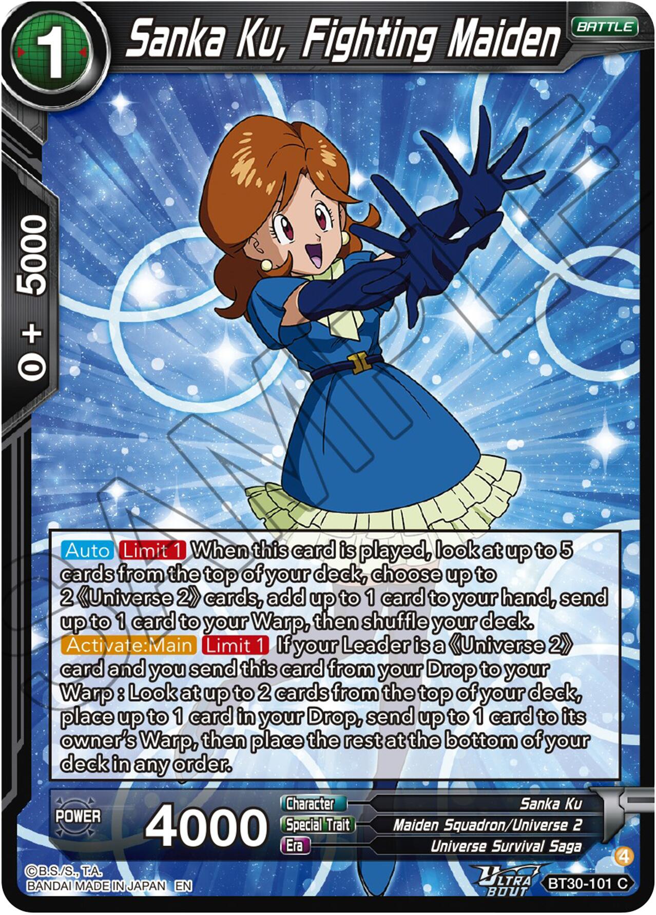Sanka Ku, Fighting Maiden (BT30-101) [Three Glorious Fighters] | Devastation Store