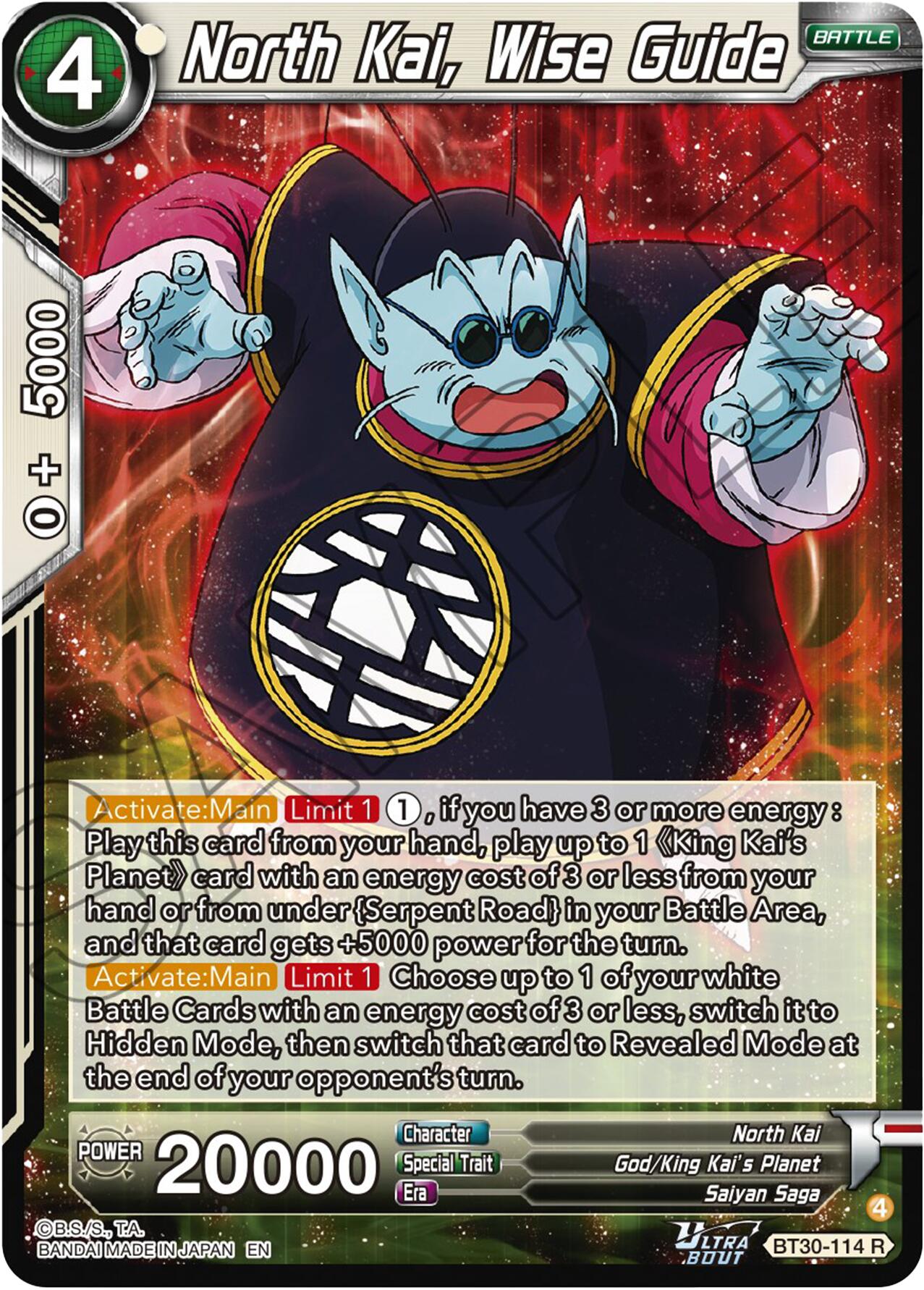 North Kai, Wise Guide (BT30-114) [Three Glorious Fighters] | Devastation Store