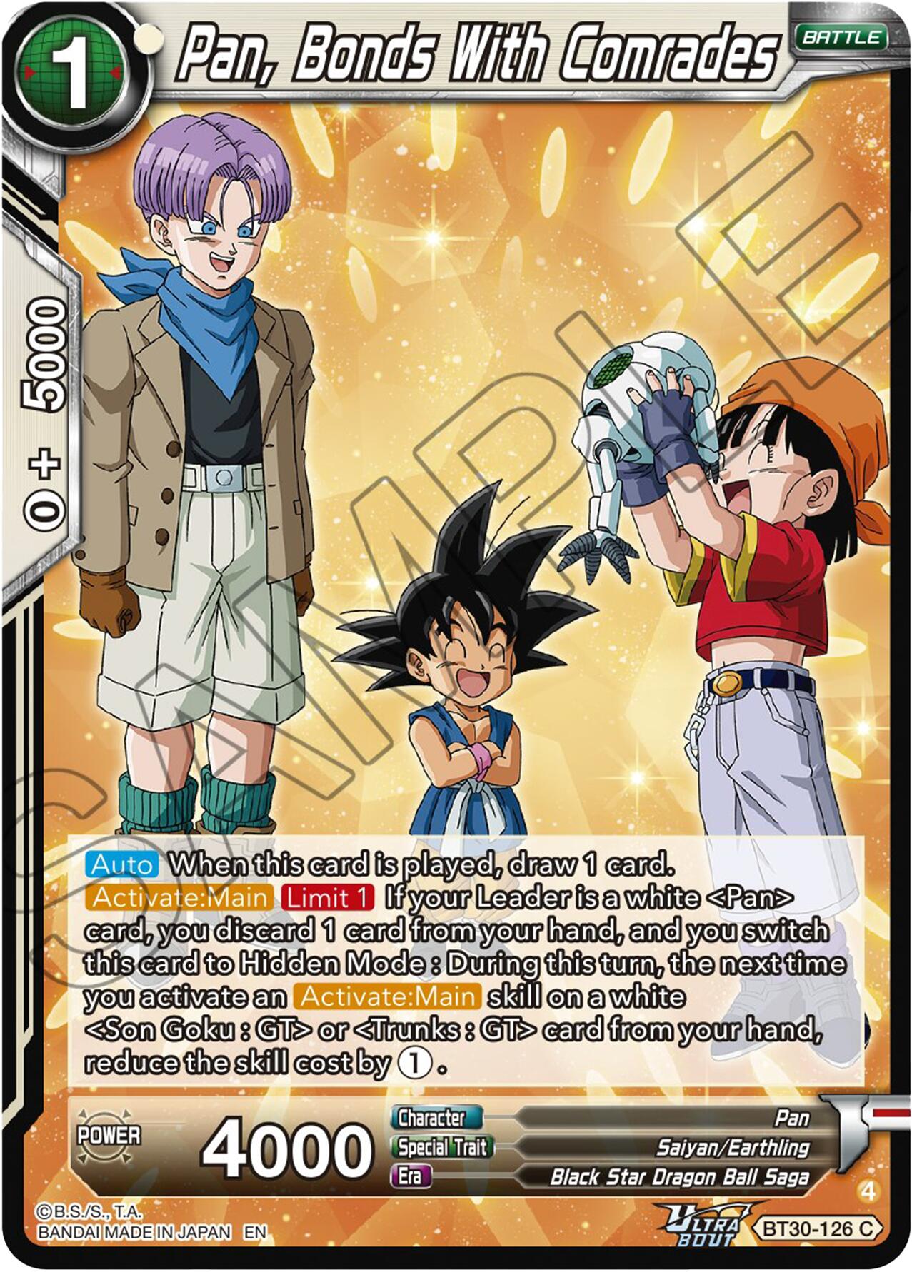 Pan, Bonds With Comrades (BT30-126) [Three Glorious Fighters] | Devastation Store