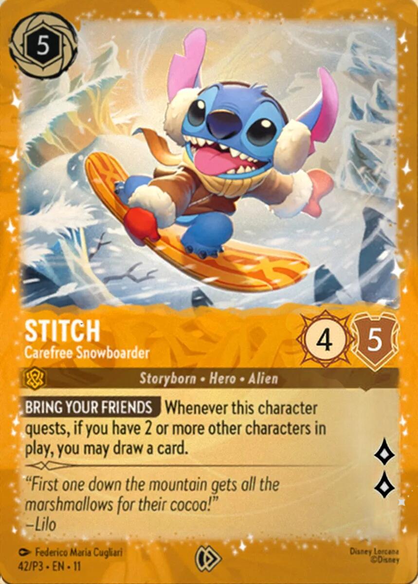 Stitch - Carefree Snowboarder (42) [Promo Cards] | Devastation Store