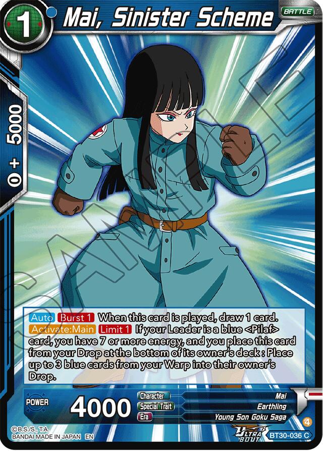 Mai, Sinister Scheme (BT30-036) [Three Glorious Fighters] | Devastation Store