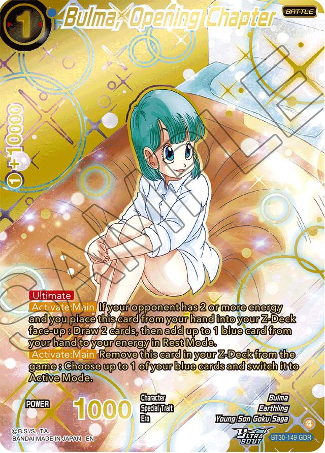 Bulma, Opening Chapter (GDR) (BT30-149) [Three Glorious Fighters] | Devastation Store