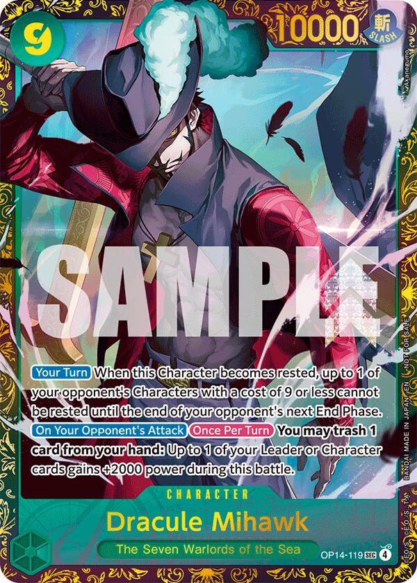 Dracule Mihawk - (CS 26-27 Regionals Season 1) [One Piece Promotion Cards] | Devastation Store