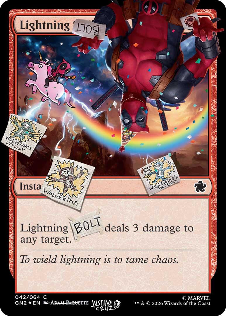 Lightning Bolt (042) (Pool Party Foil) [Secret Lair Drop Series] | Devastation Store