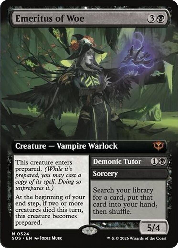 Emeritus of Woe (Extended Art) [Secrets of Strixhaven] | Devastation Store