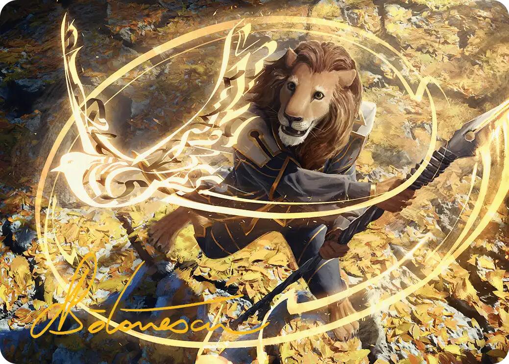 Eager Glyphmage Art Card (Gold-Stamped Signature) [Secrets of Strixhaven Art Series] | Devastation Store