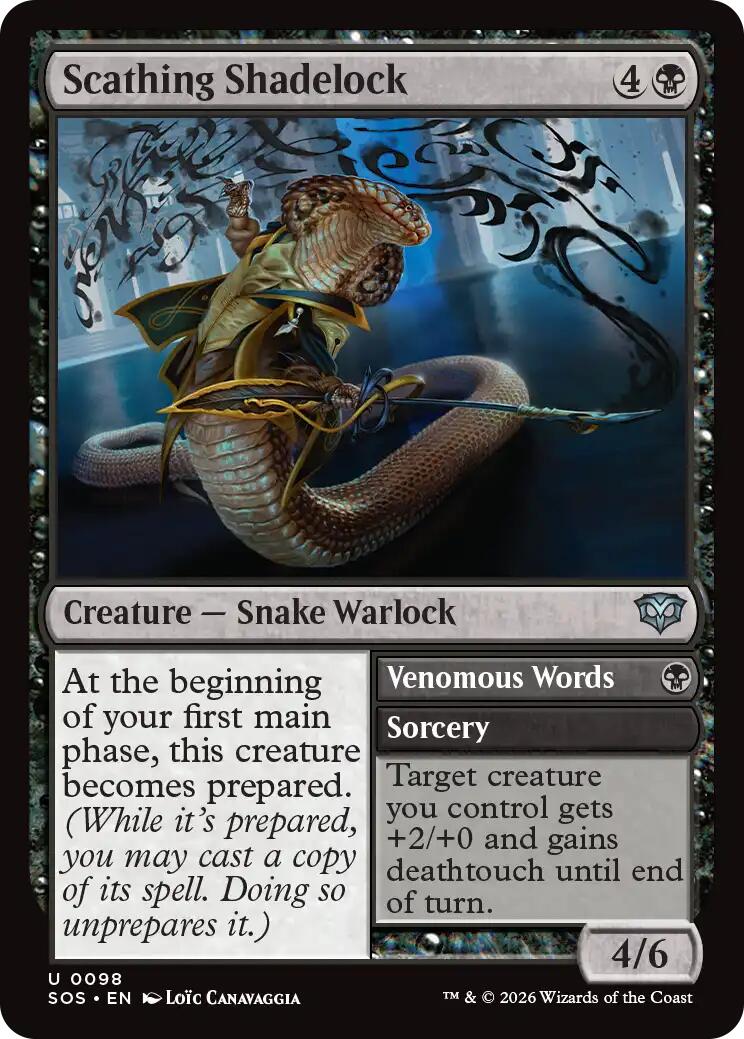 Scathing Shadelock [Secrets of Strixhaven] | Devastation Store