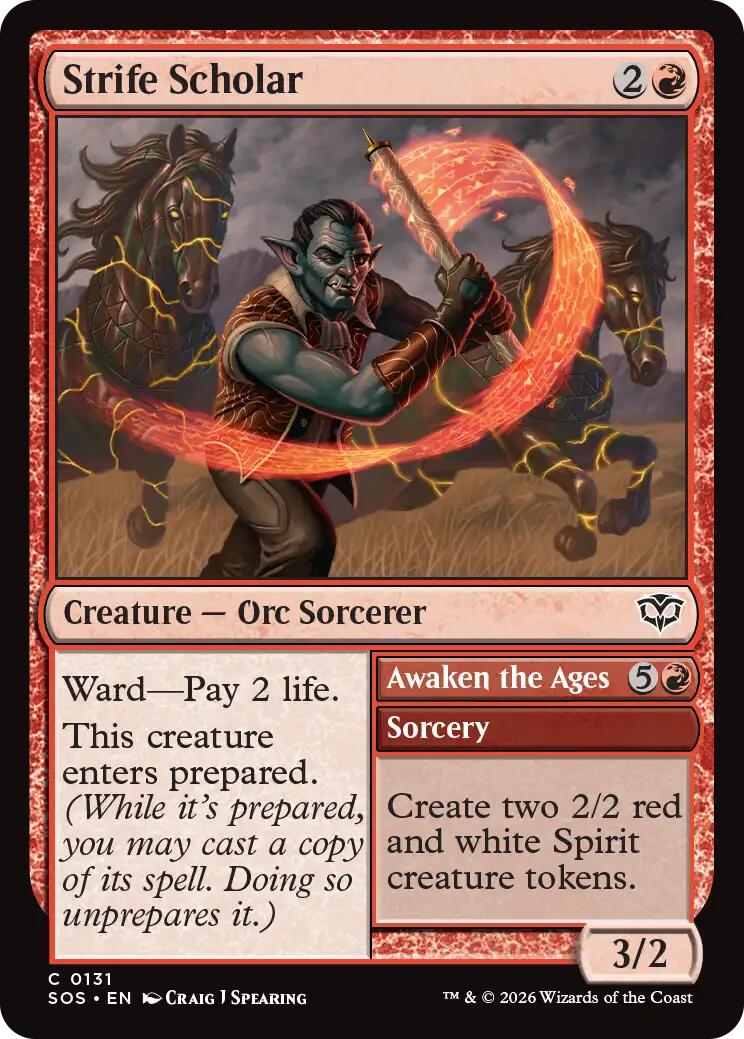 Strife Scholar [Secrets of Strixhaven] | Devastation Store