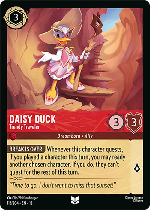Daisy Duck - Trendy Traveler (115/204) [Wilds Unknown] | Devastation Store