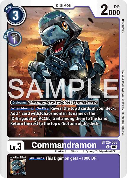 Commandramon [BT25-063] [Dual Revolution] | Devastation Store